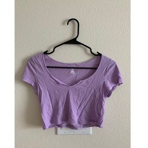 PacSun Purple Crop Top